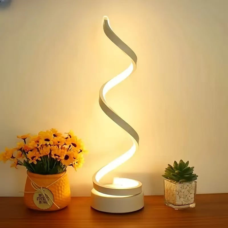 Modern Spiral LED Desk Lamp