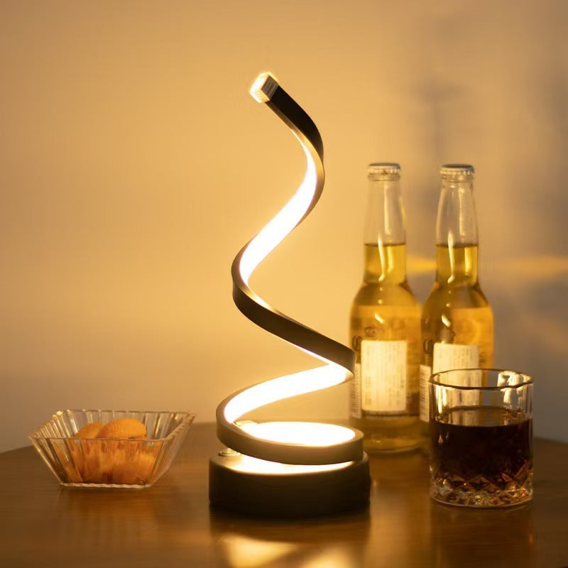 Modern Spiral LED Desk Lamp
