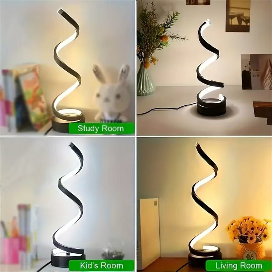 Modern Spiral LED Desk Lamp
