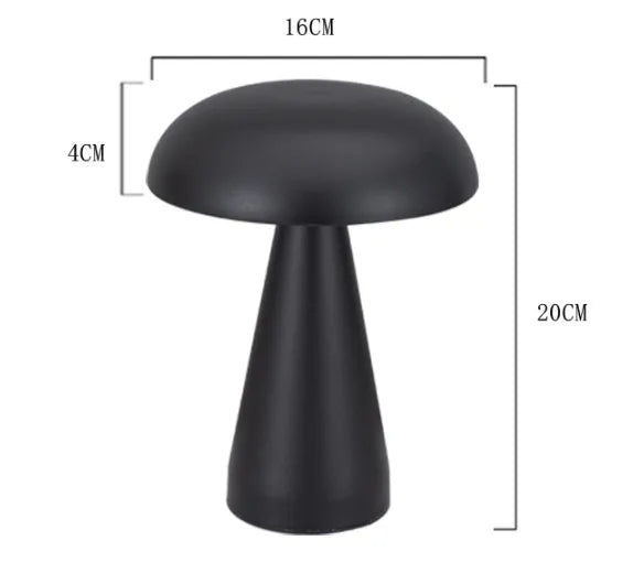 Mushroom Touch Lamp – Metal Desk Light